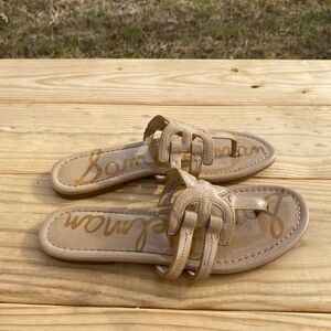 Sam Edelman Nude logo sandals